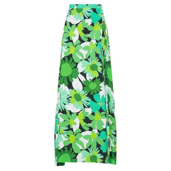 AFRM High Slit Floral Deren Skirt in Multi Green, Size S - Picture 1 of 6